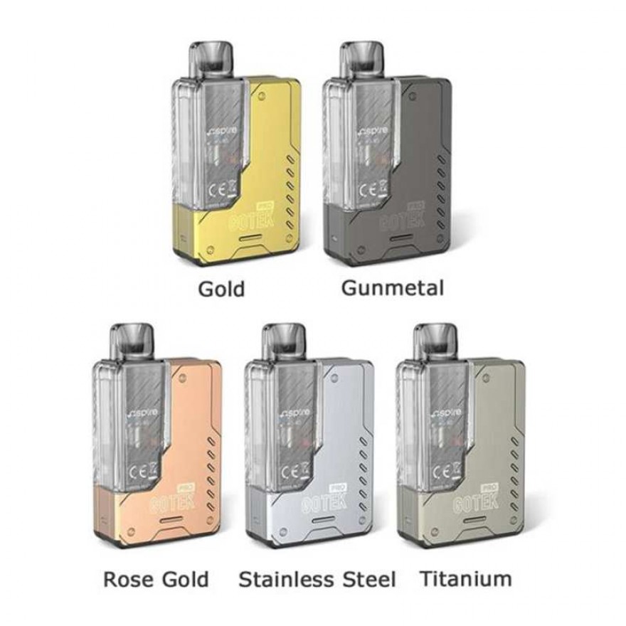Aspire Gotek Pro Pod Kit 1500mAh Auto Draw MTL Vape Device Aspire Gotek Pro Pod Kit 1500mAh Auto Draw MTL Vape Device