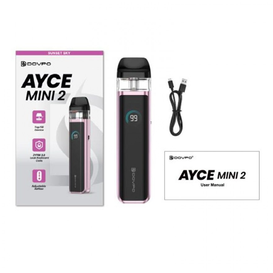 Dovpo AYCE Mini 2 Pod System Kit 30W 1000mAh with ZYTEK 2.0 Dovpo AYCE Mini 2 Pod System Kit 30W 1000mAh with ZYTEK 2.0
