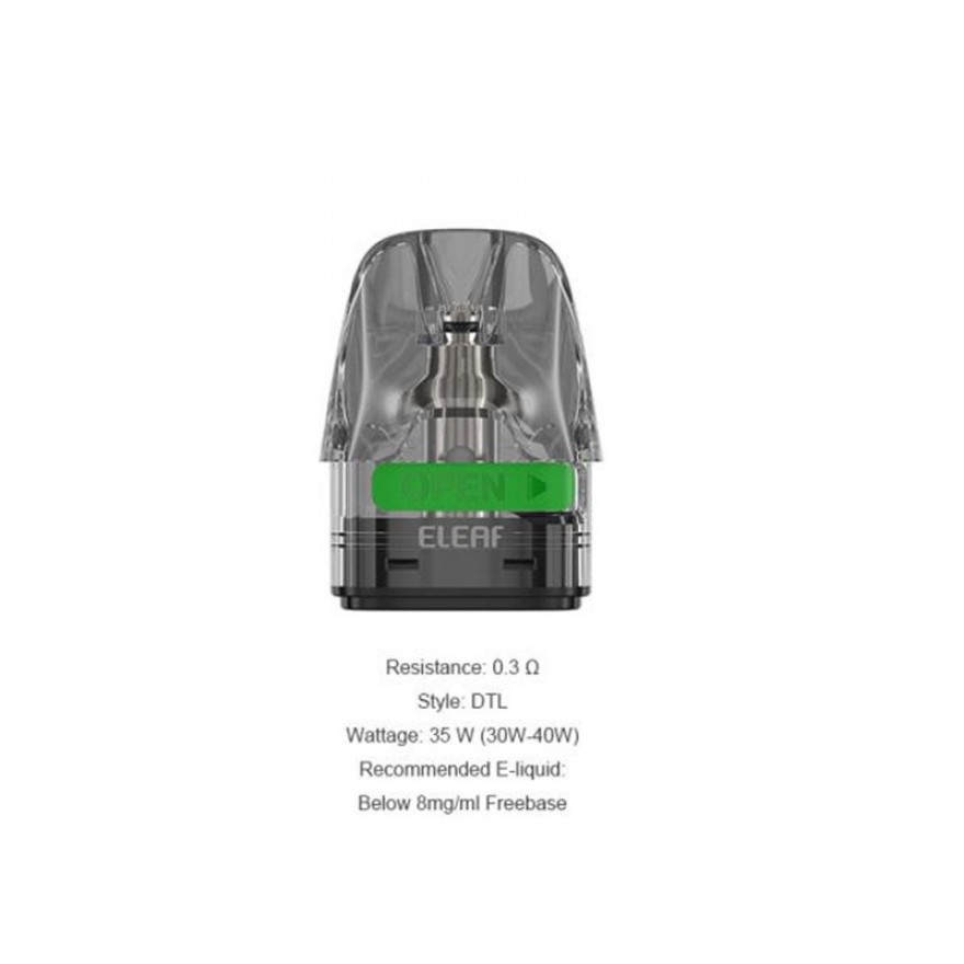 Eleaf iCita Pod Cartridge 3ml Replacement Pod 2pcs Pack for iCita Kit Eleaf iCita Pod Cartridge 3ml Replacement Pod 2pcs Pack for iCita Kit