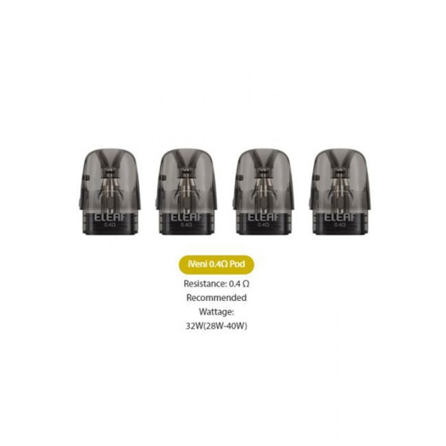 Eleaf iVeni Pod Cartridge 2ml Replacement Pod 4 Pack for iVeni Kit Eleaf iVeni Pod Cartridge 2ml Replacement Pod 4 Pack for iVeni Kit