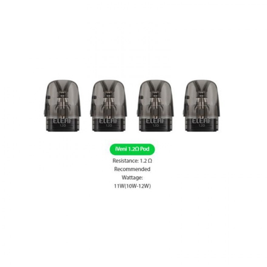 Eleaf iVeni Pod Cartridge 2ml Replacement Pod 4 Pack for iVeni Kit Eleaf iVeni Pod Cartridge 2ml Replacement Pod 4 Pack for iVeni Kit