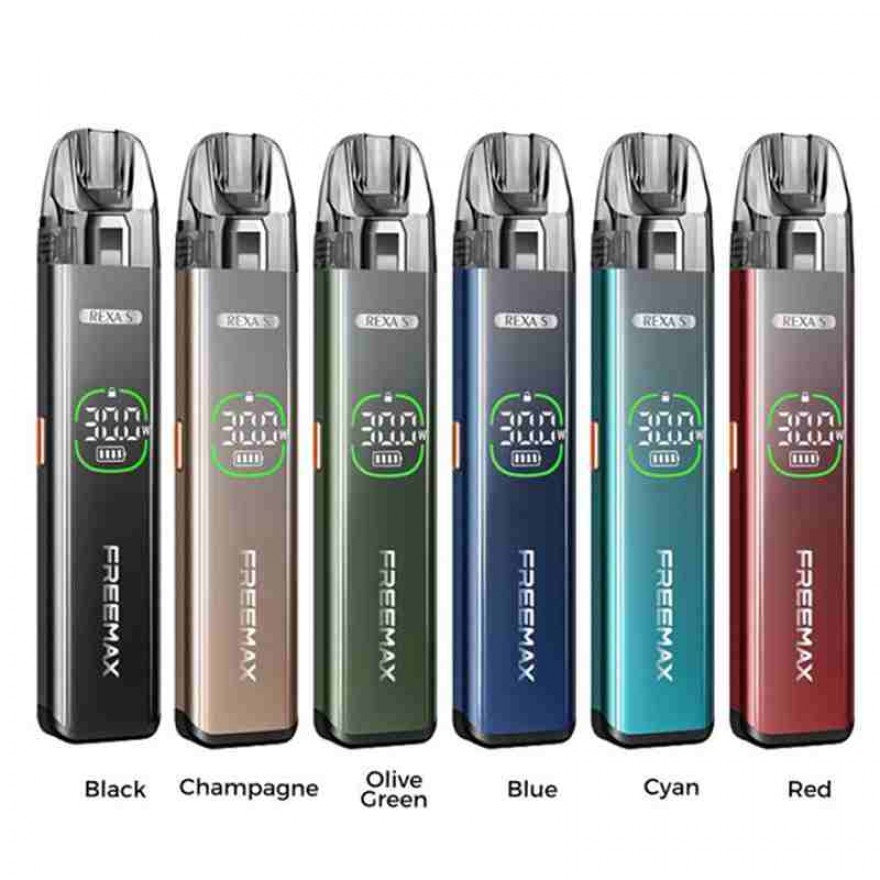 Freemax Rexa S Pod System Kit 1300mAh 30W Adjustable Airflow Vape Freemax Rexa S Pod System Kit 1300mAh 30W Adjustable Airflow Vape