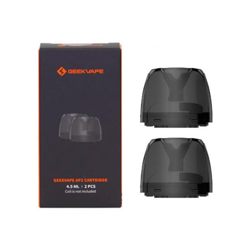GeekVape AP2 Empty Pod Cartridge 4.5ml Replacement Pod 2pcs for AP2 Kit GeekVape AP2 Empty Pod Cartridge 4.5ml Replacement Pod 2pcs for AP2 Kit