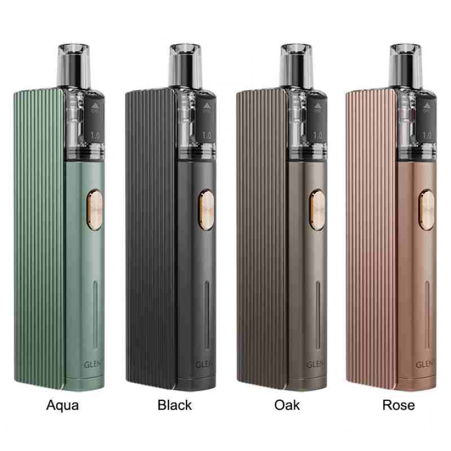 Justfog Glent Pod System Kit 1500mAh 3.5ml Adjustable Airflow Vape Justfog Glent Pod System Kit 1500mAh 3.5ml Adjustable Airflow Vape
