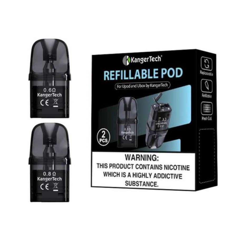 KangerTech U Pod Cartridge 4ml Replacement Pod 2pcs for UPod & Ubox KangerTech U Pod Cartridge 4ml Replacement Pod 2pcs for UPod & Ubox