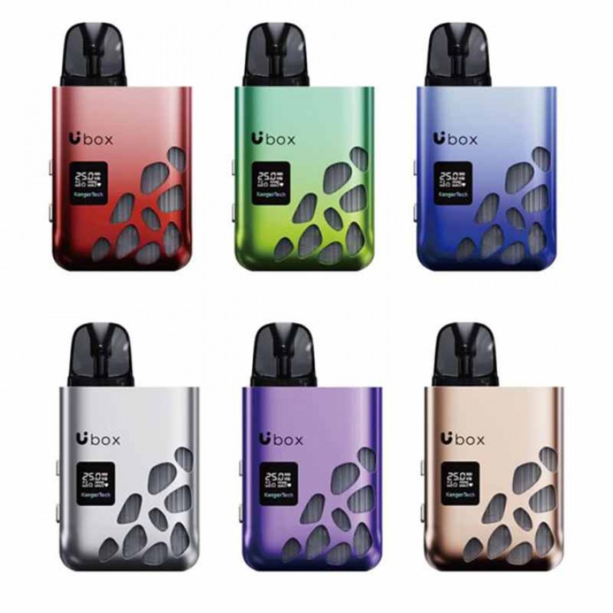KangerTech Ubox Pod System Kit 900mAh 30W Refillable Vape Device KangerTech Ubox Pod System Kit 900mAh 30W Refillable Vape Device