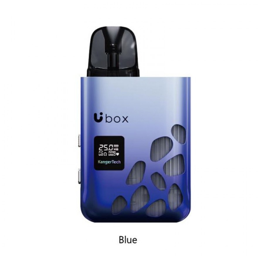KangerTech Ubox Pod System Kit 900mAh 30W Refillable Vape Device KangerTech Ubox Pod System Kit 900mAh 30W Refillable Vape Device