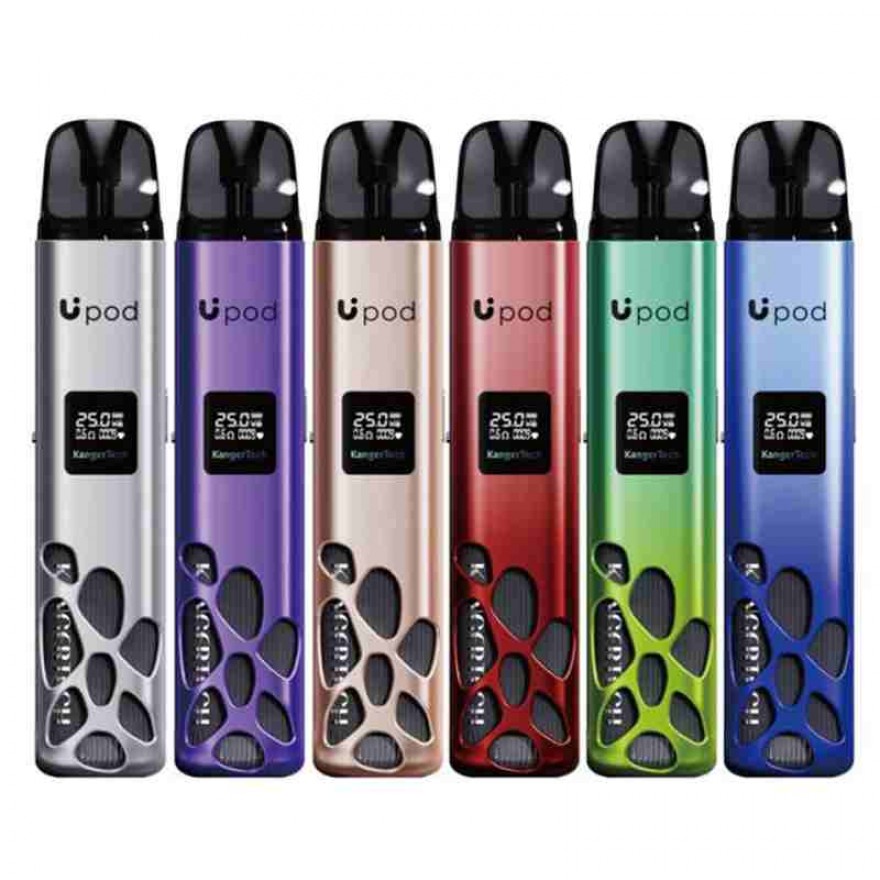 KangerTech UPod Pod System Kit 25W 850mAh Vape Device 4ml Pod KangerTech UPod Pod System Kit 25W 850mAh Vape Device 4ml Pod