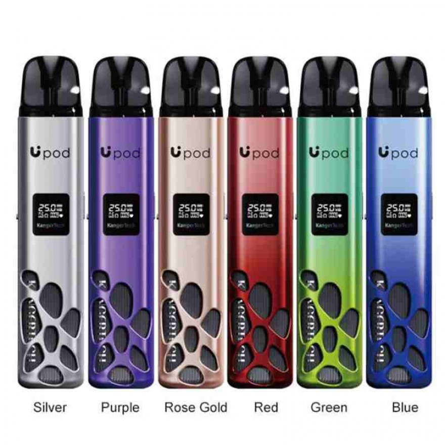 KangerTech UPod Pod System Kit 25W 850mAh Vape Device 4ml Pod KangerTech UPod Pod System Kit 25W 850mAh Vape Device 4ml Pod