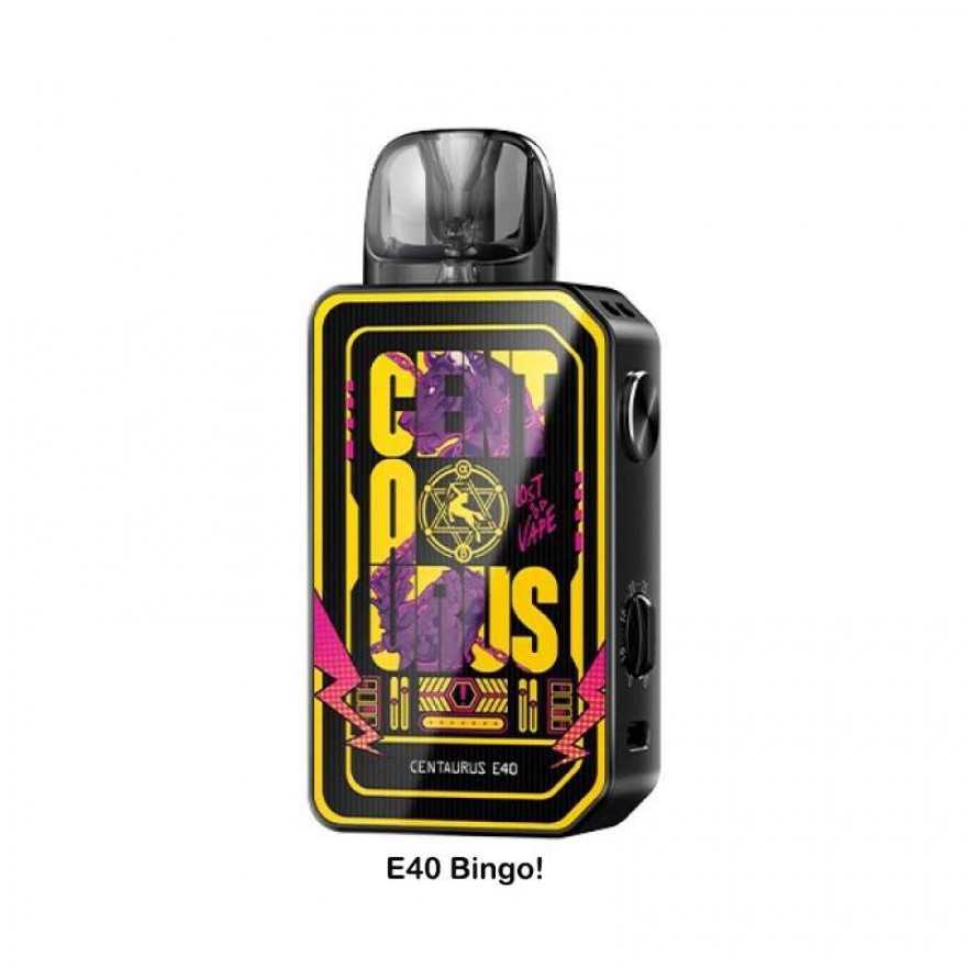Lost Vape Centaurus E40 Pod Kit 40W 1400mAh with E Plus Cartridge Lost Vape Centaurus E40 Pod Kit 40W 1400mAh with E Plus Cartridge