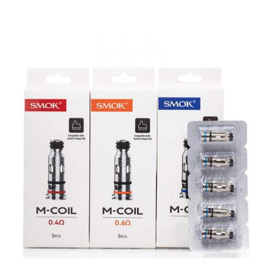 SMOK M-Coil Replacement Coils for Tech247 Pod Kit Mesh Coil 5PCS SMOK M-Coil Replacement Coils for Tech247 Pod Kit Mesh Coil 5PCS