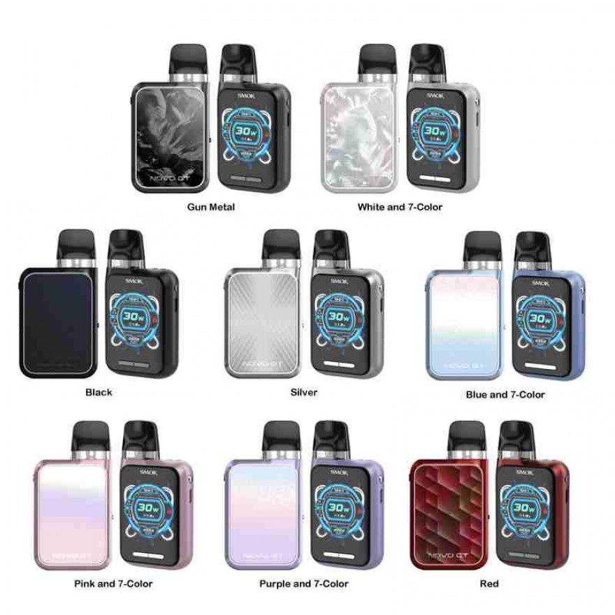 SMOK Novo GT Box Pod System Kit 1700mAh Full Screen 30W Vape Kit SMOK Novo GT Box Pod System Kit 1700mAh Full Screen 30W Vape Kit