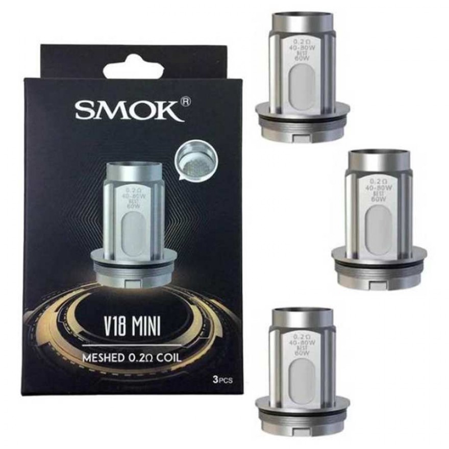 SMOK R-Kiss 2 TFV18 Mini Replacement Mesh Coils 3PCS for TFV18 Mini Tank SMOK R-Kiss 2 TFV18 Mini Replacement Mesh Coils 3PCS for TFV18 Mini Tank