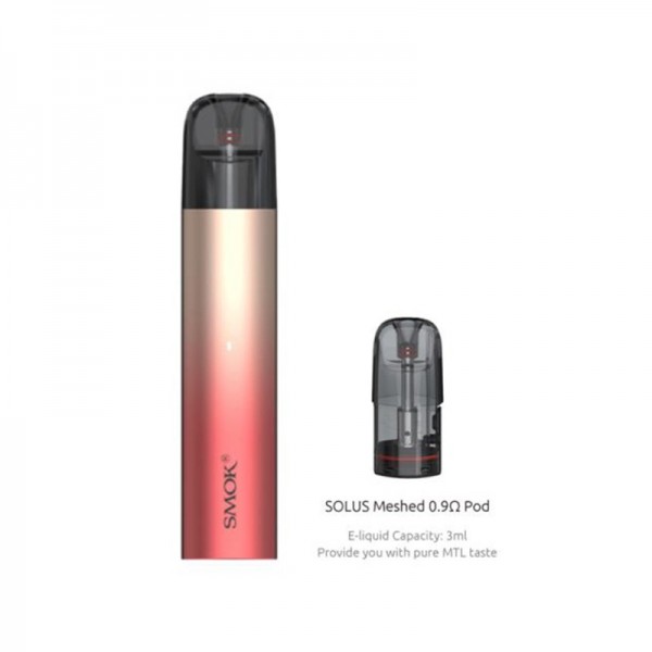 SMOK Solus Pod Cartridge Meshed 0.9ohm 3ml Replacement Pods 3PCS SMOK Solus Pod Cartridge Meshed 0.9ohm 3ml Replacement Pods 3PCS