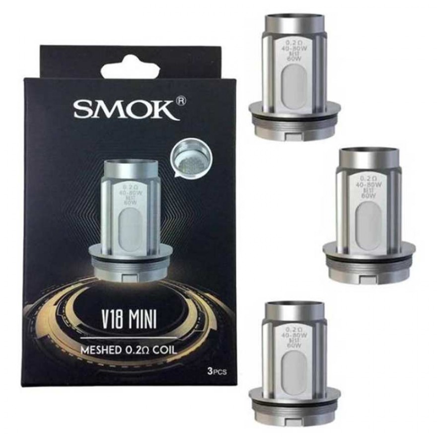 SMOK TFV18 Mini Replacement Mesh Coils for Fortis TFV18 Mini Tank 3PCS SMOK TFV18 Mini Replacement Mesh Coils for Fortis TFV18 Mini Tank 3PCS