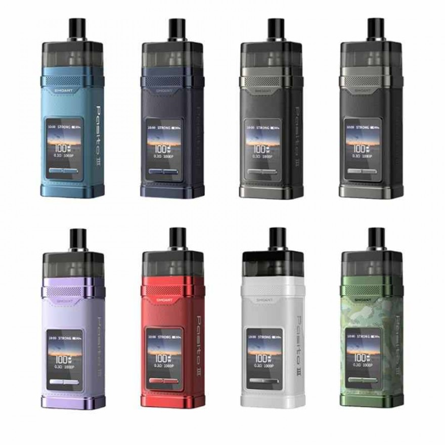 Smoant Pasito III 3 Pod Mod Kit 100W 2800mAh 7ml Smoant Pasito III 3 Pod Mod Kit 100W 2800mAh 7ml