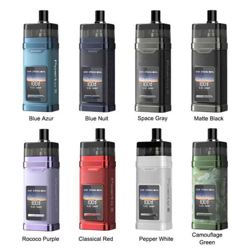 Smoant Pasito III 3 Pod Mod Kit 100W 2800mAh 7ml Smoant Pasito III 3 Pod Mod Kit 100W 2800mAh 7ml