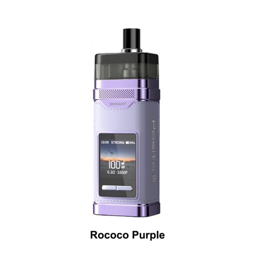 Smoant Pasito III 3 Pod Mod Kit 100W 2800mAh 7ml Smoant Pasito III 3 Pod Mod Kit 100W 2800mAh 7ml