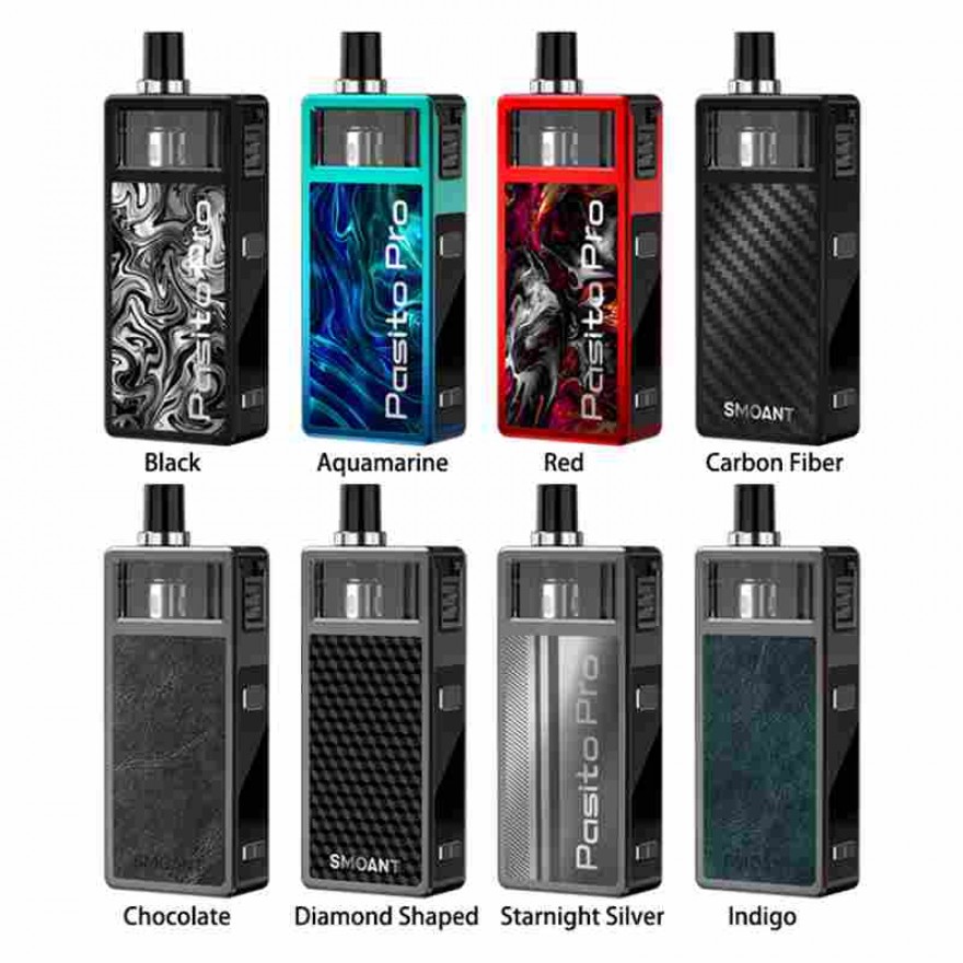 Smoant Pasito Pro Kit 1500mAh 50W Pod System S Series Coil Vape Smoant Pasito Pro Kit 1500mAh 50W Pod System S Series Coil Vape