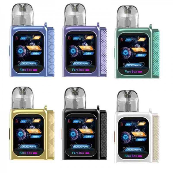 Suorin Fero Box Pro Pod System Kit 30W 1300mAh Vape Device Suorin Fero Box Pro Pod System Kit 30W 1300mAh Vape Device