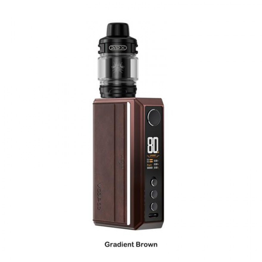 VOOPOO Drag 5 Box Mod Kit 177W Dual 18650 with Uforce-X Tank VOOPOO Drag 5 Box Mod Kit 177W Dual 18650 with Uforce-X Tank