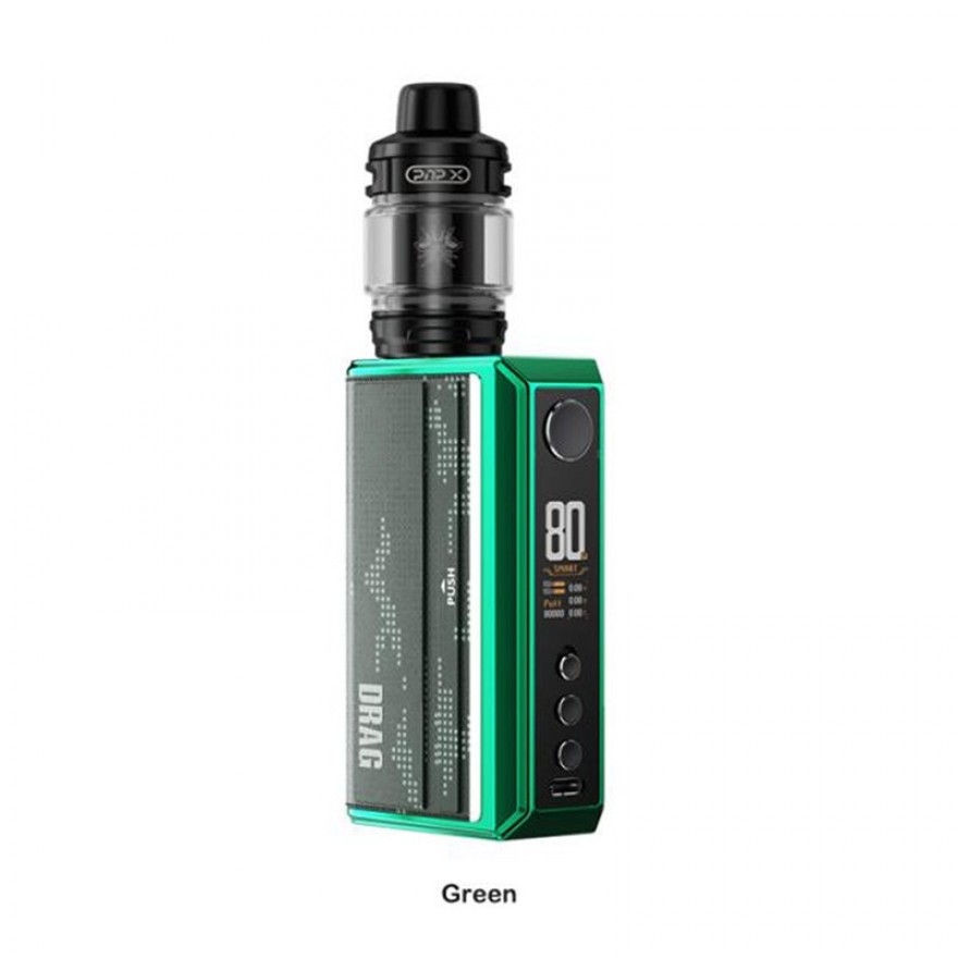 VOOPOO Drag 5 Box Mod Kit 177W Dual 18650 with Uforce-X Tank VOOPOO Drag 5 Box Mod Kit 177W Dual 18650 with Uforce-X Tank