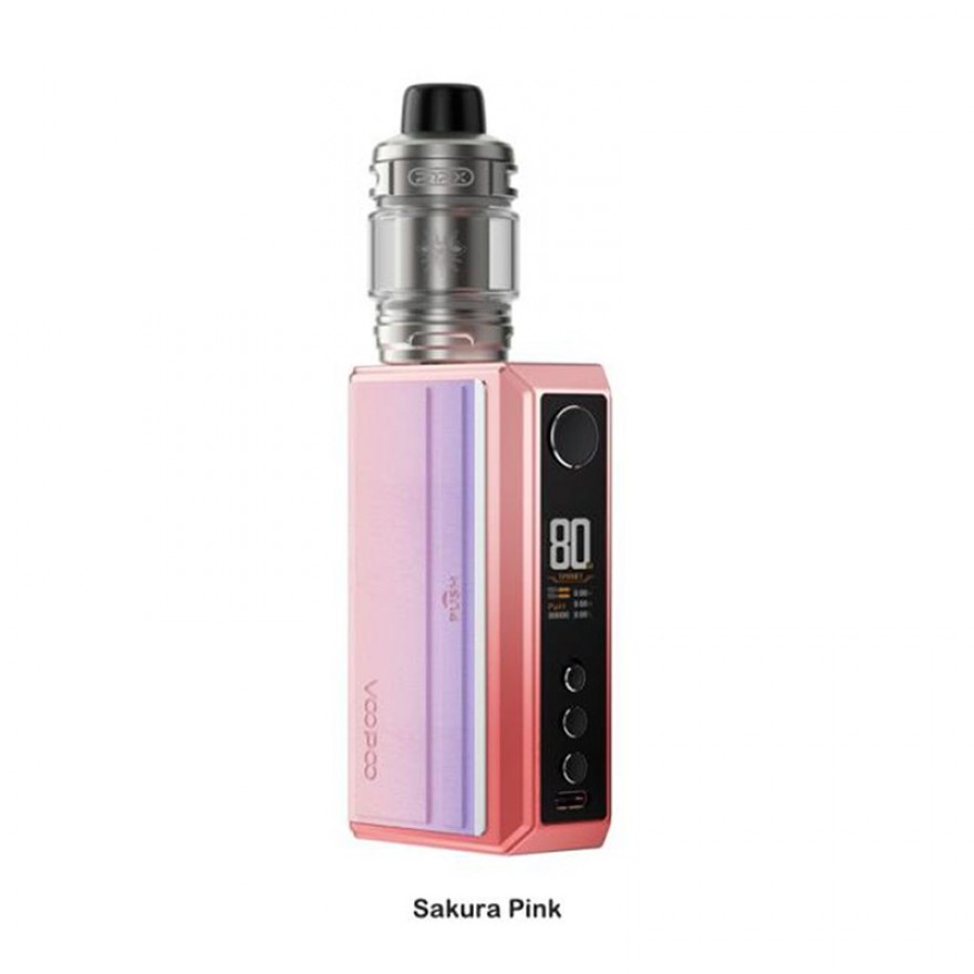 VOOPOO Drag 5 Box Mod Kit 177W Dual 18650 with Uforce-X Tank VOOPOO Drag 5 Box Mod Kit 177W Dual 18650 with Uforce-X Tank