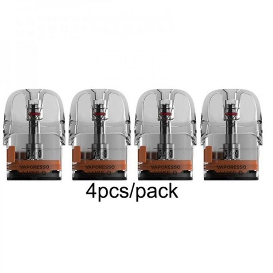 Vaporesso LUXE Q Pod Cartridge 3ml Mesh Replacement Pods 4PCS Pack Vaporesso LUXE Q Pod Cartridge 3ml Mesh Replacement Pods 4PCS Pack