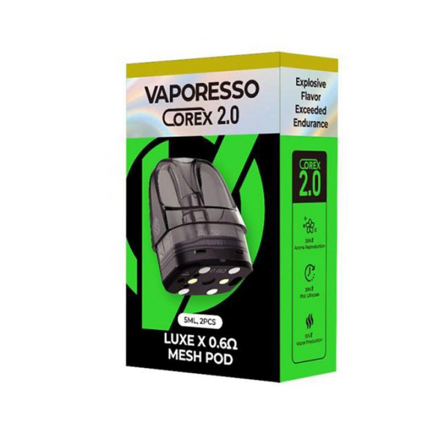 Vaporesso LUXE X Pod COREX 2.0 5ml Replacement Pod Cartridge 2PCS Pack Vaporesso LUXE X Pod COREX 2.0 5ml Replacement Pod Cartridge 2PCS Pack
