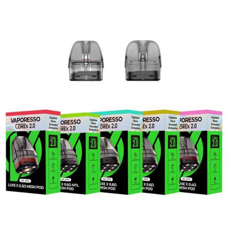 Vaporesso LUXE X Pod COREX 2.0 5ml Replacement Pod Cartridge 2PCS Pack Vaporesso LUXE X Pod COREX 2.0 5ml Replacement Pod Cartridge 2PCS Pack