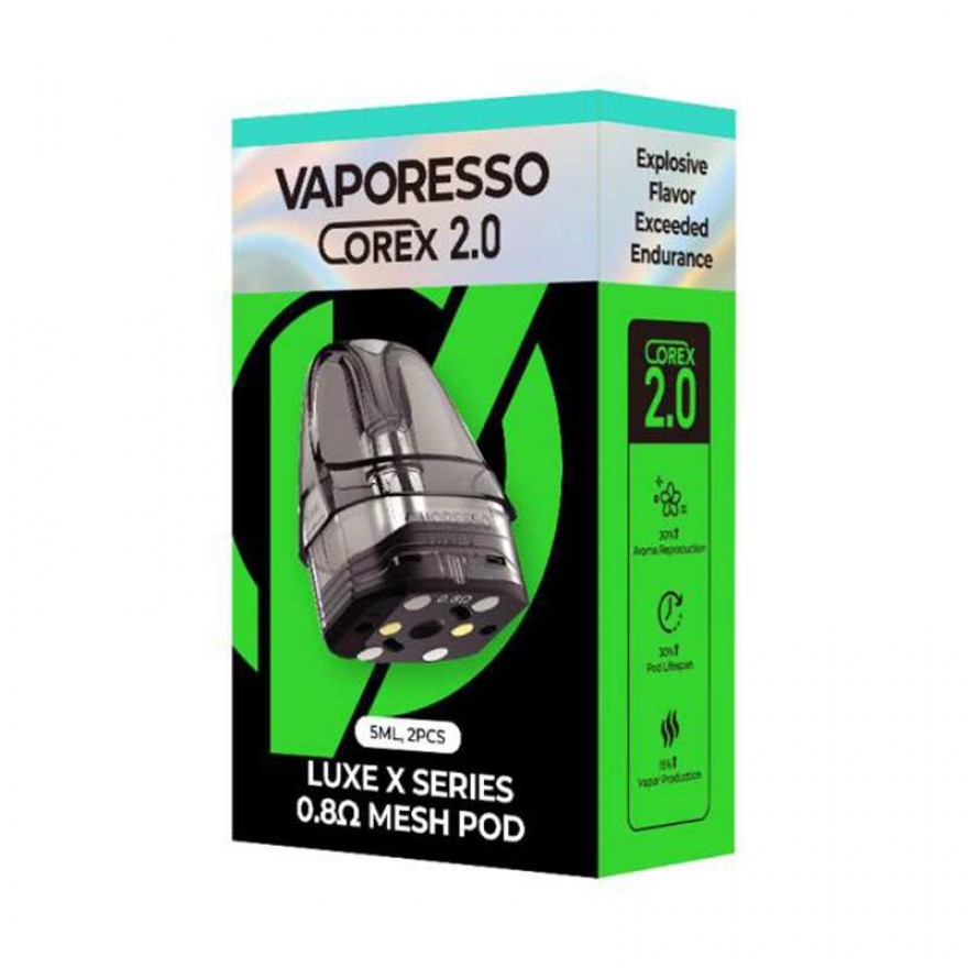 Vaporesso LUXE X Pod COREX 2.0 5ml Replacement Pod Cartridge 2PCS Pack Vaporesso LUXE X Pod COREX 2.0 5ml Replacement Pod Cartridge 2PCS Pack
