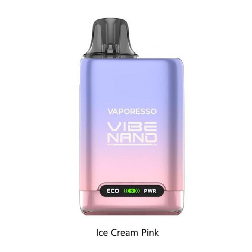Vaporesso Vibe Nano Pod System Kit 1100mAh 4.5ml Dual Mesh Vape Vaporesso Vibe Nano Pod System Kit 1100mAh 4.5ml Dual Mesh Vape