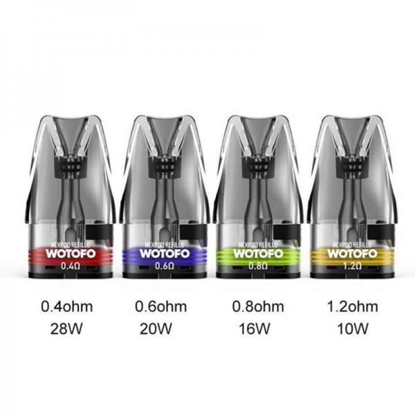 Wotofo nexPOD Refillo Pod Cartridge 3ml Replacement Pod 2pcs Pack Wotofo nexPOD Refillo Pod Cartridge 3ml Replacement Pod 2pcs Pack